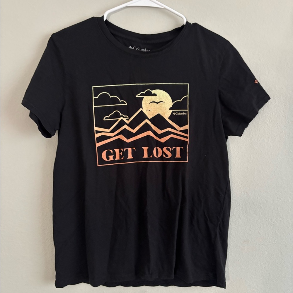 Columbia Black Short Sleeve Adventure Tee